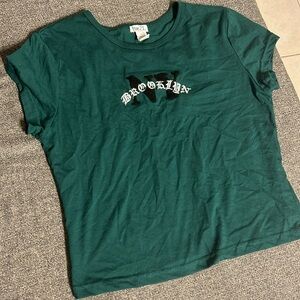 Brooklyn NY Cropped Tee 💚